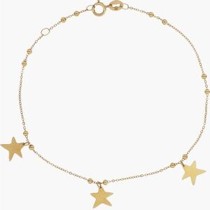Bony Levy solid 14k gold star charm bracelet